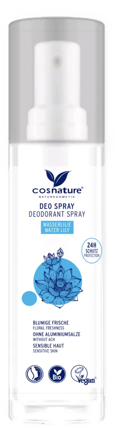 COSNATURE natūralus dezodorantas jautriai odai su vandens lelijomis