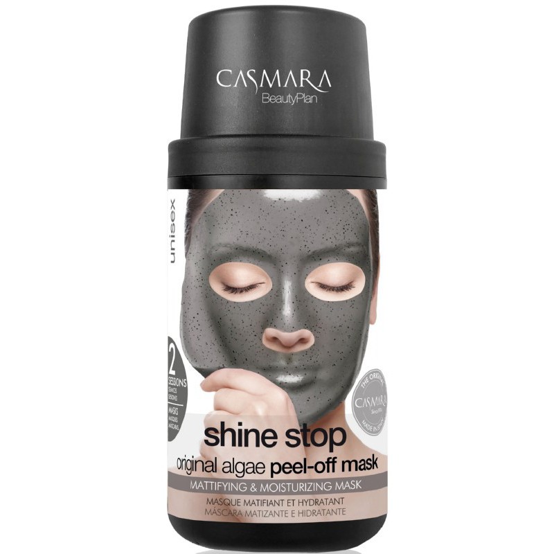 Casmara Shine Stop Algea Peel Off Mask Kit alginatinė veido kaukė, valanti, reguliuojanti riebalų išsiskyrimą