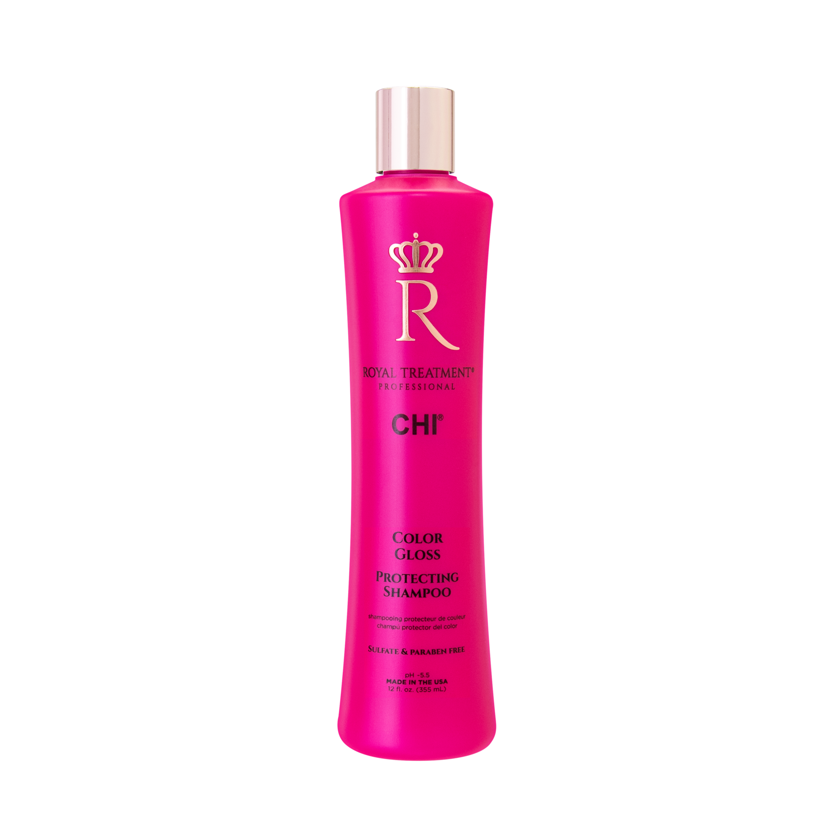 FAROUK CHI ROYAL TREATMENT Color Gloss Protecting Dažytų plaukų šampūnas su granatų ekstraktu