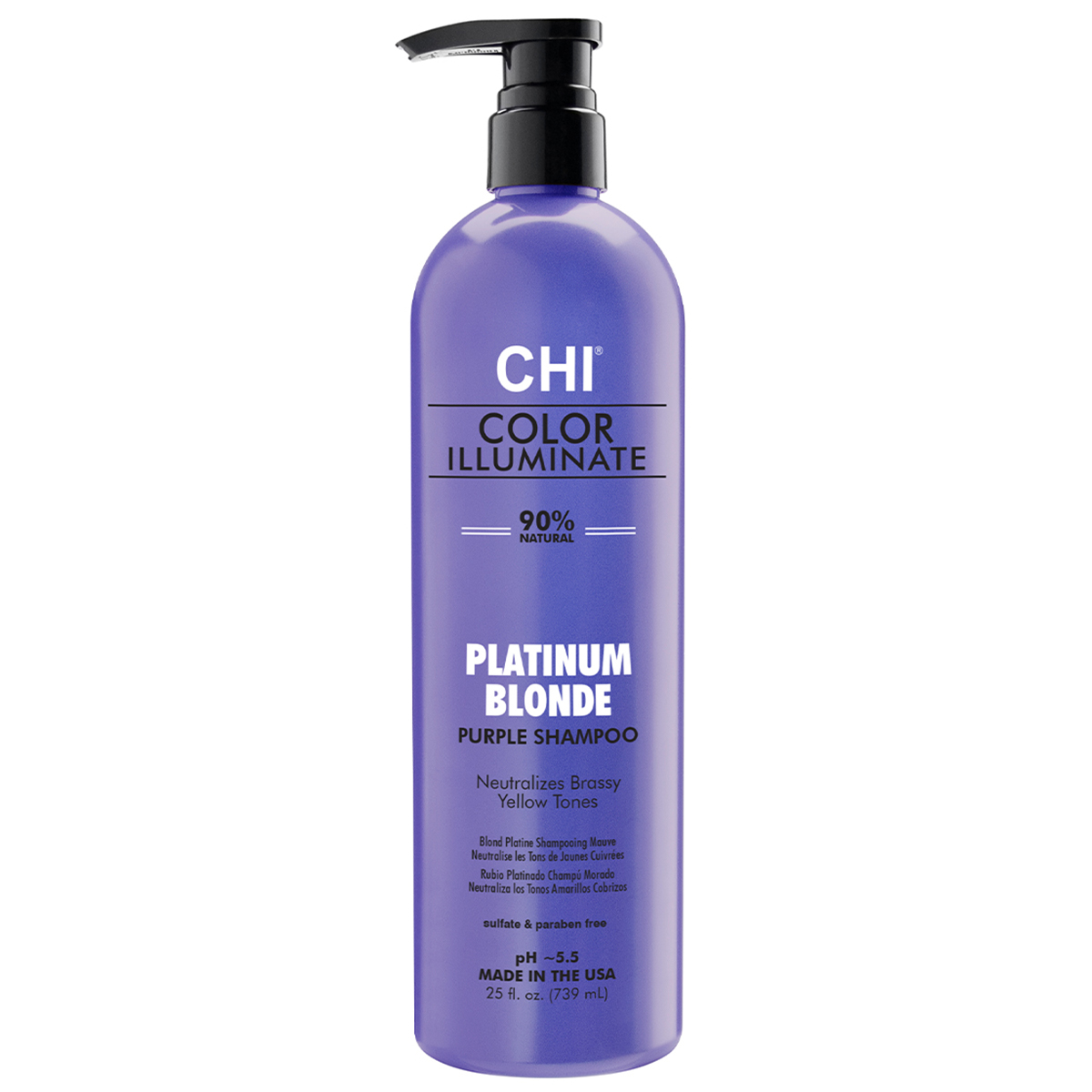 FAROUK CHI IONIC COLOR ILLUMINATE spalvą atgaivinantis šampūnas Platinum Blonde