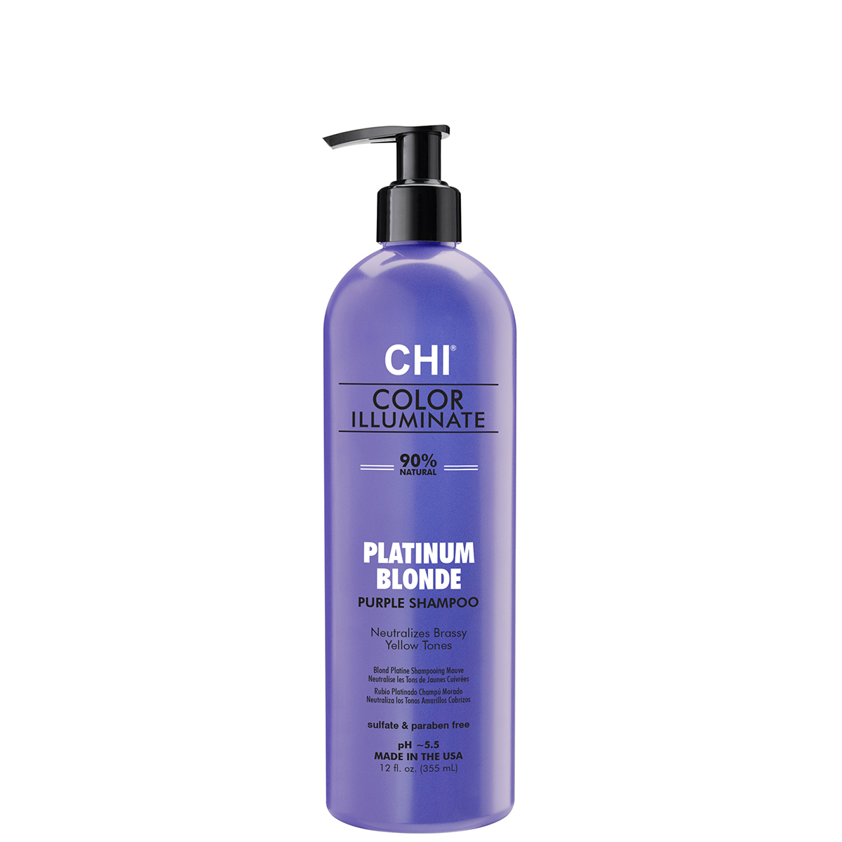 FAROUK CHI IONIC COLOR ILLUMINATE spalvą atgaivinantis šampūnas Platinum Blonde 355ml