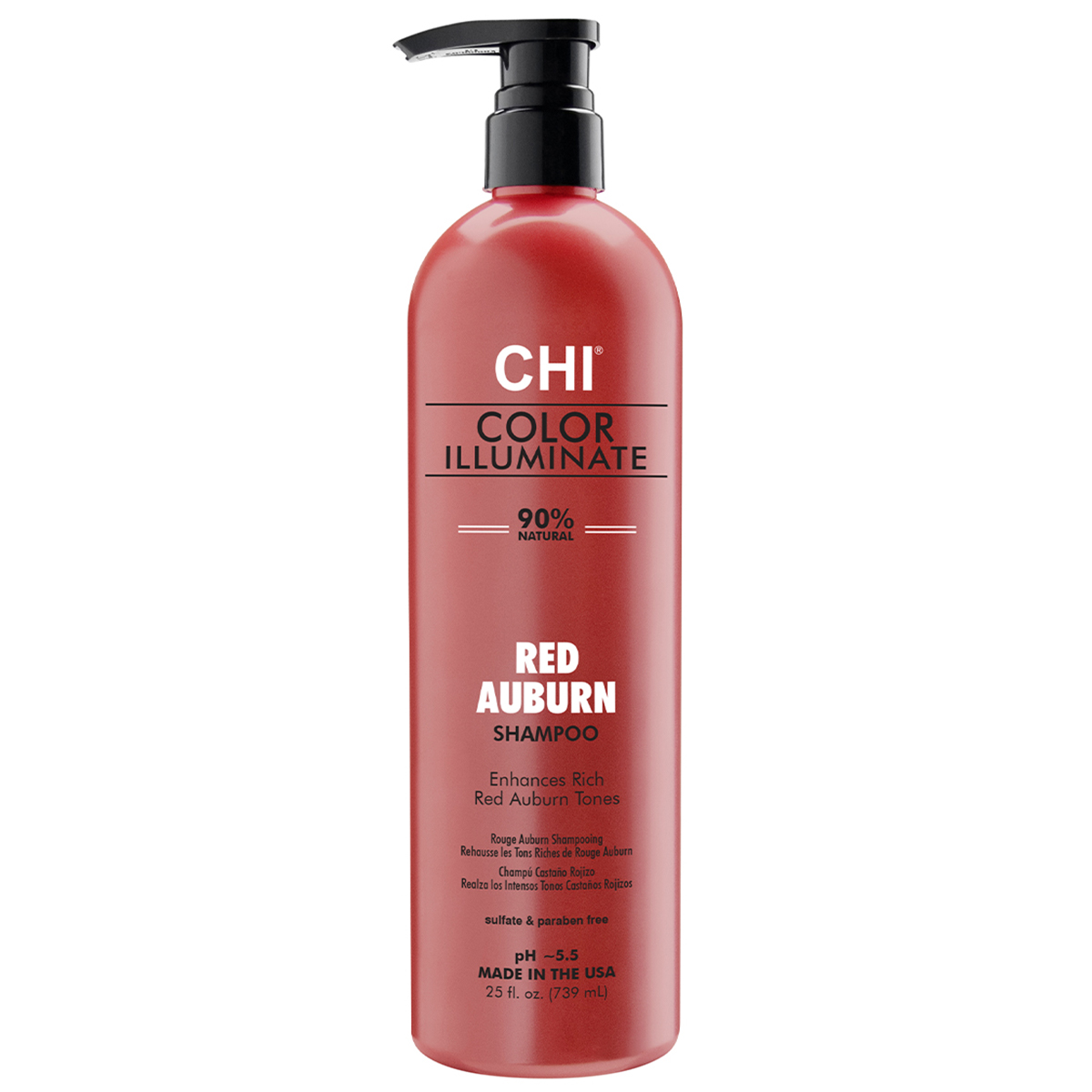 FAROUK color illuminate Spalvai paryškinantis ir spindesį suteikiantis šampūnas, raudona spalva Red Auburn