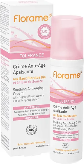 FLORAME Soothing Anti Aging Cream ekologiškas jauninantis kremas veidui