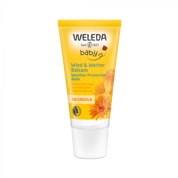 WELEDA Calendula Weather Protection Cream natūralus apsauginis kremas nuo vėjo ir šalčio su medetkomis kūdikiams, 30ml - 2 VIENETAI !
