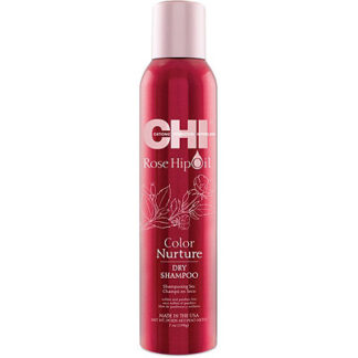 FAROUK CHI Rose Hip Oil sausas šampūnas dažytiems plaukams su erškėtuogių aliejumi, 289 g