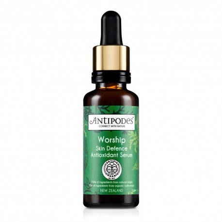 ANTIPODES Worship Ekologiškas gynybinis antioksidantų serumas, pavargusiai odai, 30ml