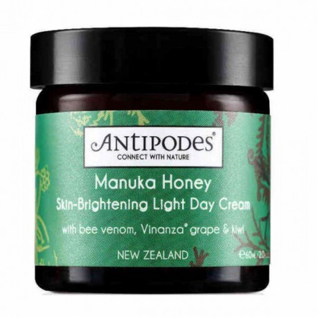 ANTIPODES Manuka Honey Skin-Brightening Light Day Cream Ekologiškas odą šviesinantis lengvas dieninis kremas su manuka medumi, 60 ml