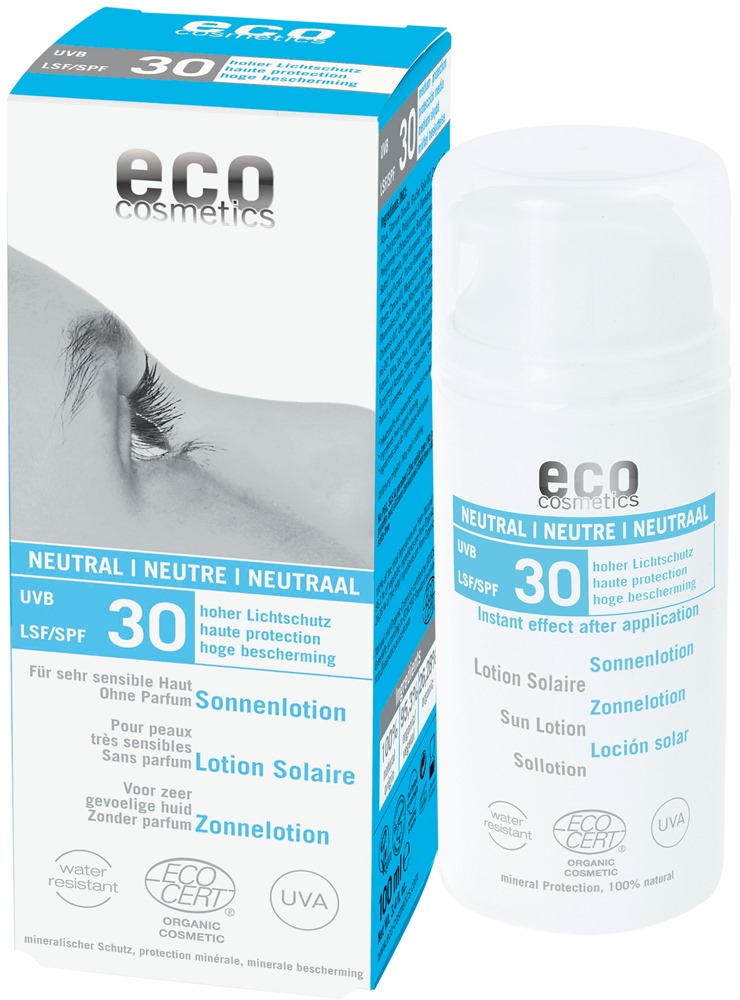 ECO cosmetics Neutral SPF30 ekologiškas apsauginis kremas nuo saulės