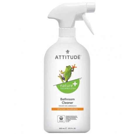 ATTITUDE Eco Cleaner Bathroom Ekologiškas purškiamasis vonios valiklis citrusų žievelių aromato