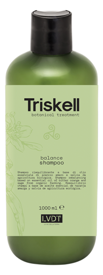 TRISKELL botanical treatment Balansuojantis šampūnas riebiems plaukams, 1000ml
