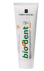 Natūrali dantų pasta su stevija Biodent Basic, Terra Natura, 75 ml