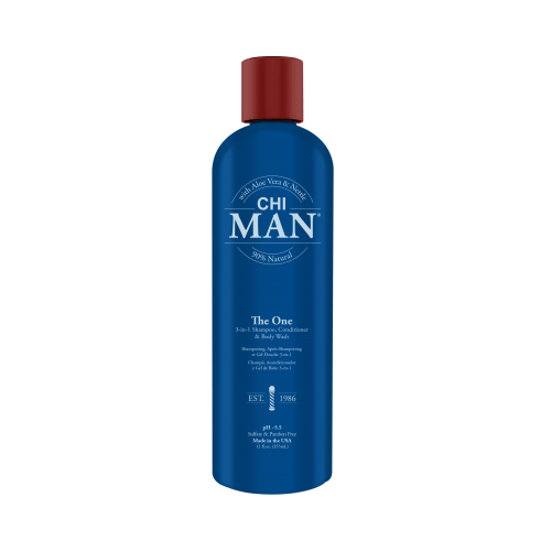 CHI MAN plaukų šampūnas kondicionierius ir kūno prausiklis vyrams 3 in 1 THE ONE