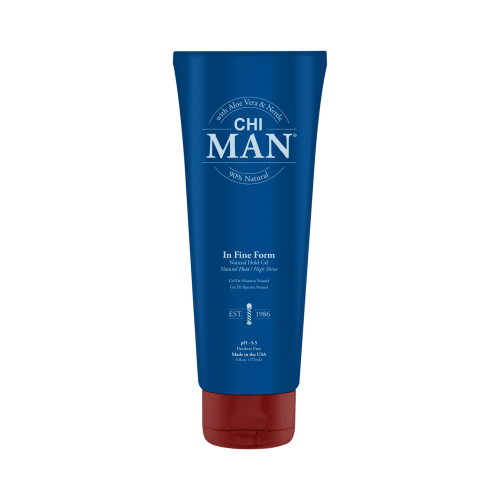 FAROUK CHI MAN plaukų gelis vyrams „In Fine Form“, natūralios fiksacijos / blizgus, 177ml