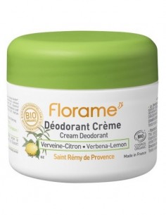 FLORAME ekologiškas Kreminis dezodorantas Verbenų-citrinų, 50 ml