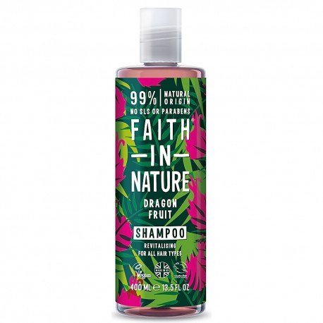 FAITH IN NATURE Dragon Fruit Conditioner Natūralus gaivinamasis šampūnas su kertuočių ekstraktu, visiems plaukų tipams, 400ml