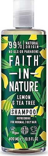 FAITH IN NATURE natūralus citrinų ir arbatmedžių šampūnas