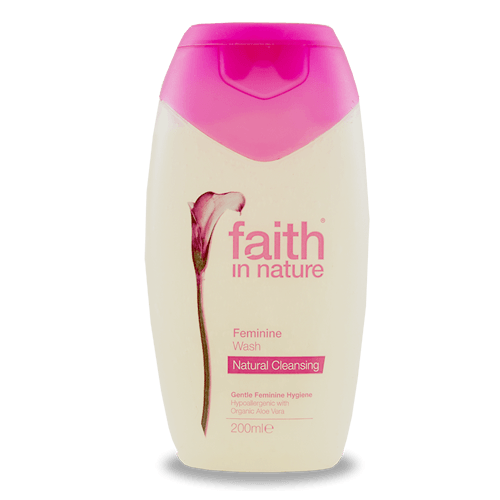 FAITH IN NATURE Feminine Wash natūralus hipoalerginis intymios higienos prausiklis