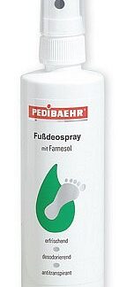 Gaivinamasis pėdų puškalas su farnezoliu, naikina nemalonų kvapą, Fußdeospray, PEDIBAEHR, 100ml