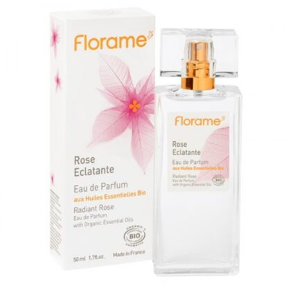 FLORAME ekologiškas parfumuotas vanduo "Švytinti rožė", subtilus gėlių aromatas, 50 ml