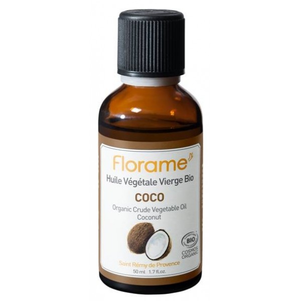 FLORAME ekologiškas Kokosų augalinis aliejus maitina odą, plaukams, 50ml