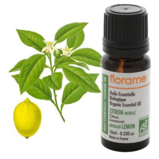 FLORAME ekologiškas distiliuotų citrinų eterinis aliejus, 10 ml