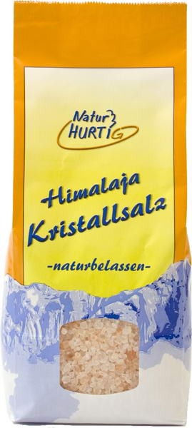 Natūrali Himalajų druska voniai Natur Hurtig, vidutinio stambumo, 1kg