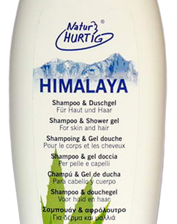Natur Hurtig natūralus šampūnas ir kūno prausiklis su Himalajų druska ir alavijais, 250 ml