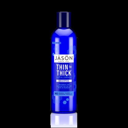 JASON natūralus šampūnas "Thin to Thick", didina apimtį, 237g