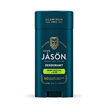 JASON natūralus pieštukinis dezodorantas vyrams su kanapių sėklų aliejumi ir alavijais, 71g