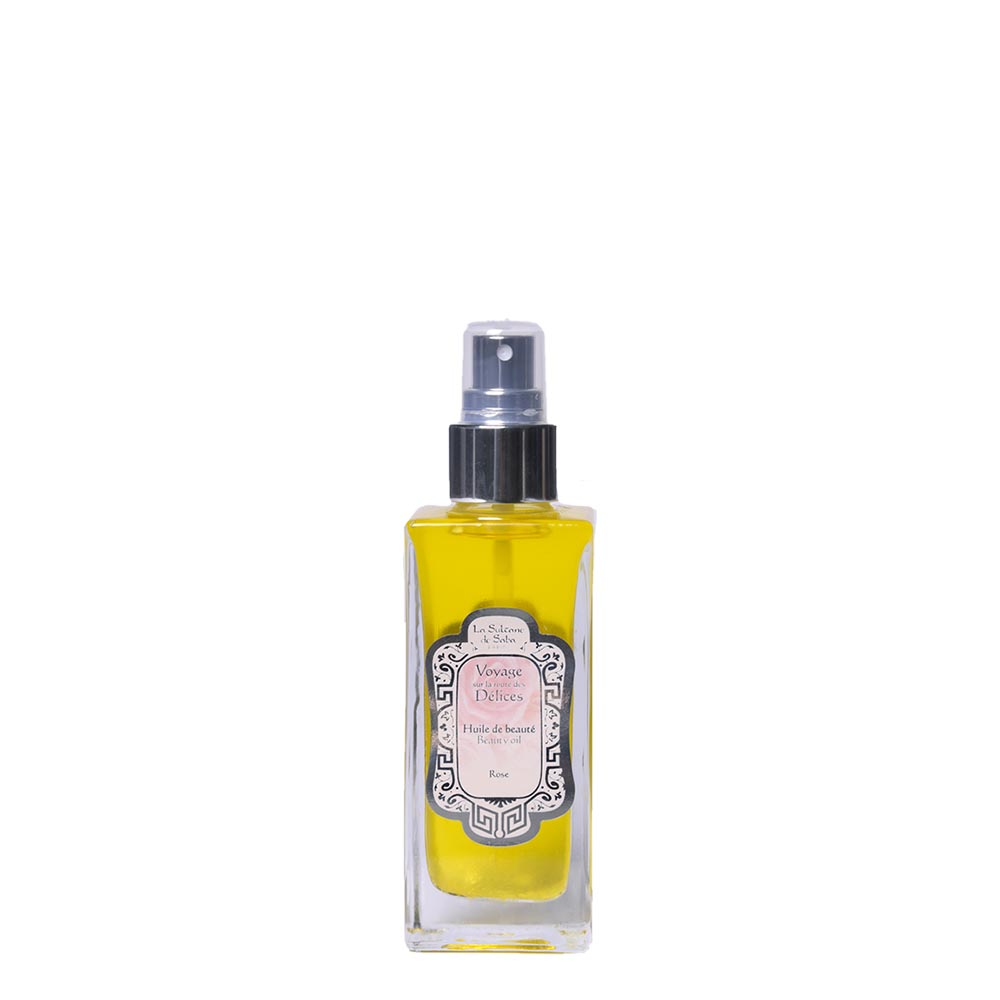 LA SULTANE DE SABA Rose Body Oil Natūralus grožio kūno aliejus, rožė, 100 ml 2 LA SULTANE DE SABA Natūralus ajurvedinis grožio aliejus „Rožė“, 100 ml
