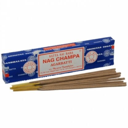 Satya Sai Baba Nag Champ natūralūs indiški smilkalai, išskirtinis egzotiškas aromatas, 15g