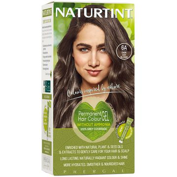 NATURTINT® ilgalaikiai plaukų dažai be amoniako, DARK ASH BLONDE 6A, 165 ml