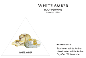 RAYDAN White amber Natūralūs kvepalai, baltasis gintaras, 100ml