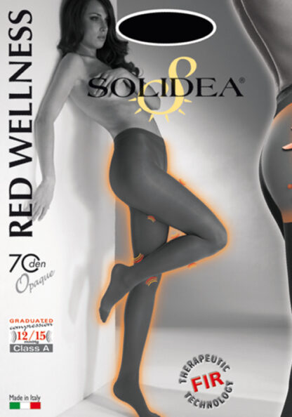 SOLIDEA Red Wellness 70 den matinės kompresinės pėdkelnės žvalesnėms kojoms, 5 spalvos, 5 dydžiai