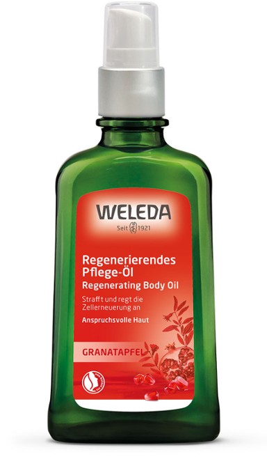 WELEDA Pomegranate Regenerating Oil natūralus regeneruojamasis kūno aliejus su granatais