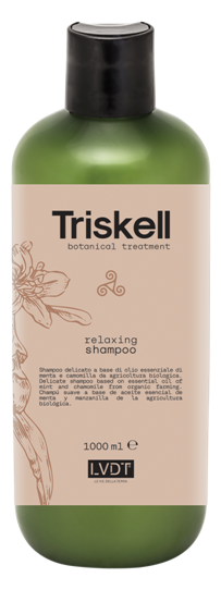 TRISKELL botanical treatment Atpalaiduojantis šampūnas sudirgusiai galvos odai, 1000ml