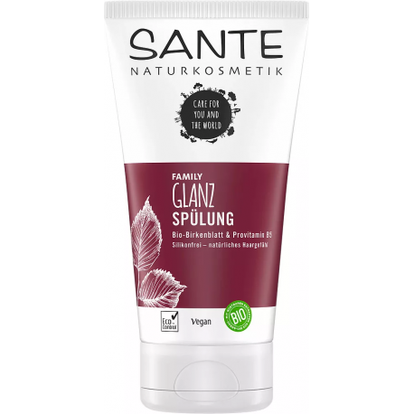 SANTE Family Natūralus blizgesio suteikiantis plaukų kondicionierius su ekologišku beržų ekstraktu