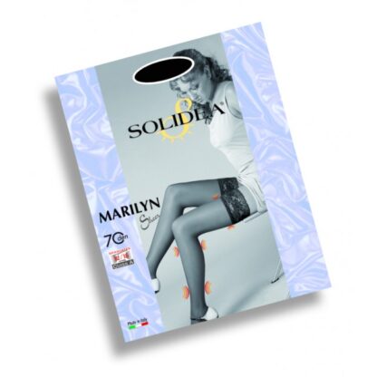 SOLIDEA Marilyn 70 Sheer kompresinės kojinės iki pusės šlaunų, 5 spalvos, 4 dydžiai