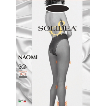 SOLIDEA Naomi 30 sheer figūrą formuojančios kompresinės pėdkelnės, 7 spalvos, 6 dydžiai