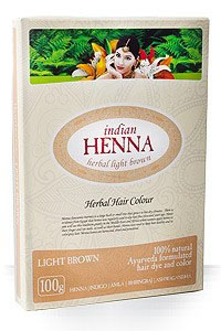 100% natūralūs augaliniai plaukų dažai Chna, šviesiai rudi, Indian Henna, 100g