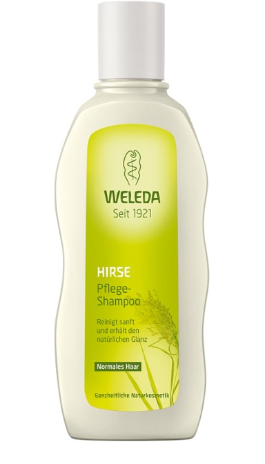 WELEDA Millet Nourishing Shampoo natūralus maitinamasis šampūnas su soromis, 190ml - 2 VIENETAI !