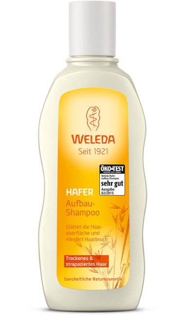 WELEDA Oat Replenishing Shampoo natūralus atkuriamasis šampūnas su avižomis, 190ml - 2 VIENETAI !