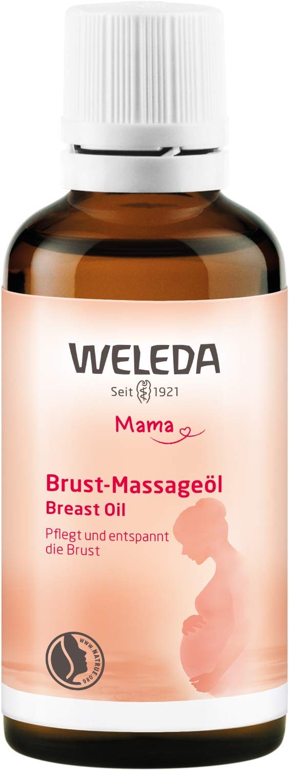 WELEDA Breast feeding oil natūralus laktaciją skatinantis masažo aliejus maitinančioms mamoms krūtinei
