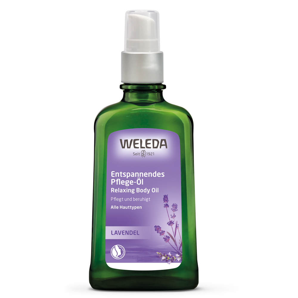 WELEDA Lavender Relaxing Body Oil natūralus atpalaiduojantis kūno aliejus su levandomis