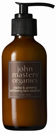 John Master Organics Ekologiškas šveičiamasis veido prausiklis su ženšeniu ir simondsijomis, riebiai-mišriai veido odai, 118 ml