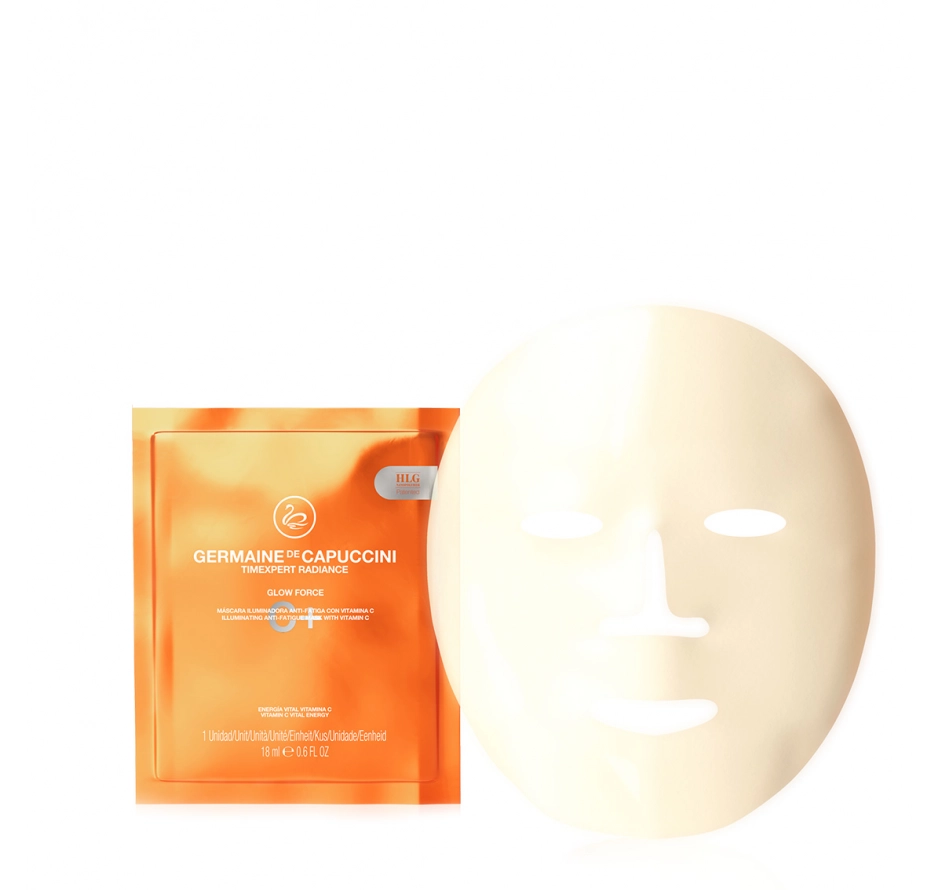 GERMAINE DE CAPUCCINI TIMEXPERT RADIANCE C+ Nuovargį mažinanti veido odos kaukė su Vitaminu C GLOW FORCE