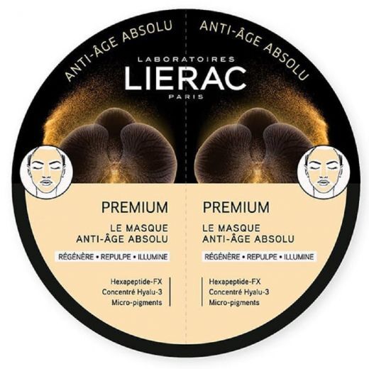 LIERAC Premium Le Masque Anti-Age Absolu prabangi atjauninanti lakštinė veido kaukė