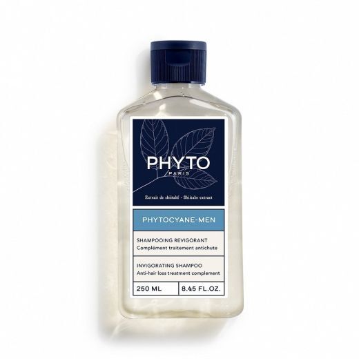 PHYTO PHYTOCYANE shampoo for men šampūnas nuo plaukų slinkimo vyrams