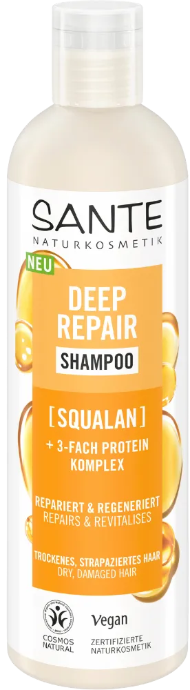 SANTE natūralus atkuriamasis šampūnas su baltymais
