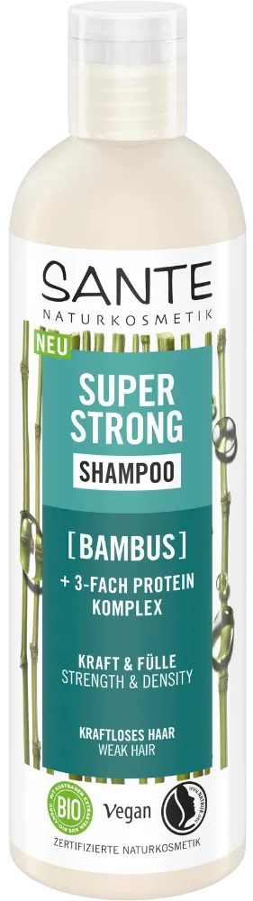 SANTE natūralus stiprinamasis šampūnas silpniems plaukams 250ml